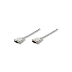 Digitus DVI kabel DVI-D 18 + 1 pól Zástrčka, DVI-D 18 + 1 pól Zástrčka 2.00 m černá AK-320107-020-S lze šroubovat DVI kabel