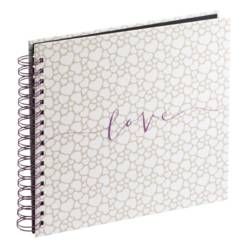Hama 00003831 album se spirálovou vazbou (š x v) 28 cm x 24 cm béžová, bílá 40 Seiten
