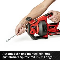 Einhell Power X-Change TE-DA 18/760 Li Solo 4514160 čistič trubek 362 mm
