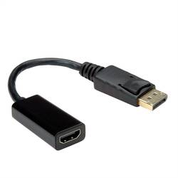 Value DisplayPort / HDMI kabelový adaptér Konektor DisplayPort, Zásuvka HDMI-A 0.15 m černá 12.99.3138 Kabel DisplayPort