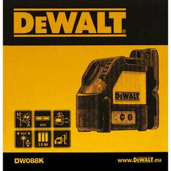 DEWALT DW088K-XJ křížový laser samonivelační dosah (max.): 15 m