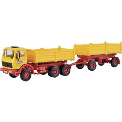 Kibri 14122 H0 model stavebního vozidla Mercedes Benz Sklápěč s přívěsem, Edition Eil Bölling