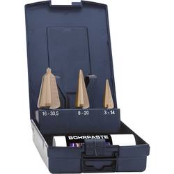 Exact 50105 HSS sada kuželového vrtáku, 3dílná, TiN, kuželový záhlubník 3 břitý, 1 sada