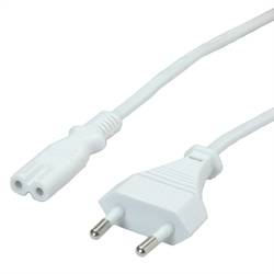 Value 19.99.2090 napájecí kabel bílá 1.00 m