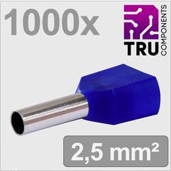 TRU COMPONENTS TC-13377240 dutinka 2.5 mm² částečná izolace modrá 1000 ks