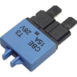 Hansor Circuit Breaker Standard, type 3, Manual Reset, 15A CBE3 Series 15A automatická plochá pojistka 15 A modrá 1 ks