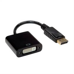 Value DisplayPort / DVI kabelový adaptér Konektor DisplayPort, DVI-D 24+1pol. zásuvka 0.15 m černá 12.99.3137 Kabel DisplayPort