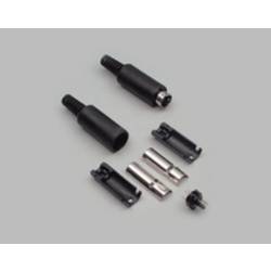 BKL Electronic 0204004 mini DIN konektor zástrčka, rovná Pólů: 6 černá 1 ks