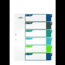 Durable 679427 rejstřík DIN A4+ 1-6 polypropylen vícebarevná 6 karet 679427