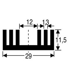 Fischer Elektronik 10018936 SK 09 37,5 SA chladič 8.6 K/W (d x š x v) 37.5 x 29 x 11.5 mm TO-220 , SOT-32