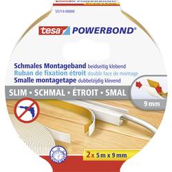 tesa SLIM 55714-00000-00 montážní páska tesa® POWERBOND bílá (d x š) 5 m x 9 mm 2 ks