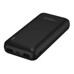 Ansmann PB212 powerbanka Li-Pol, 20000 mAh, Smart IC, microUSB, USB-C®, USB, černá, Indikátor stavu