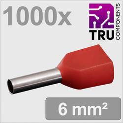 TRU COMPONENTS TC-13377232 dutinka 1 mm² částečná izolace červená 1000 ks