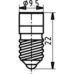 Signal Construct indikační LED E10 červená 24 V/DC, 24 V/AC