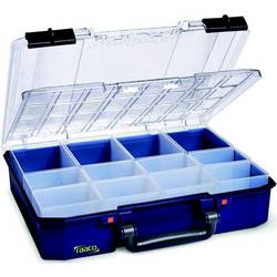 raaco CarryLite 80 4x8-12 DLU kufřík na součástky (d x š x v) 278 x 337 x 82 mm přihrádek: 12 pevné rozčlenění Obsah 1 ks