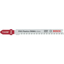 Bosch Accessories 2608655102 List přímočaré pily PRO Plastics PMMA clean T102BF, 92 mm, 2dílná 2 ks