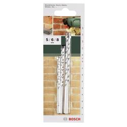 Bosch Accessories 2609255458 sada spirálového vrtáku na kámen 3dílná 5 mm, 6 mm, 8 mm válcová stopka 1 sada