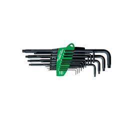 Wiha TORX sada klíčů T 5, T 6, T 7, T 8, T 9, T 10, T 15, T 20, T 25, T 27, T 30, T 40, T 50 13dílná