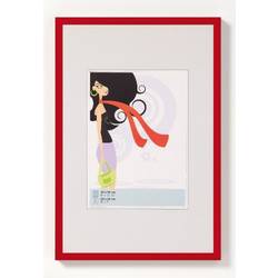 walther+ design KV040R vyměnitelný fotorámeček Formát papíru: 30 x 40 cm červená
