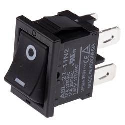 Omron A8L-21-11N2 kolébkový spínač 250 V/AC 10 A 2x zap/vyp IP40 s aretací 1 ks Bag