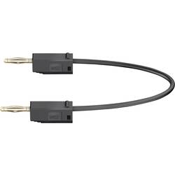 Stäubli LK205 měřicí kabel lamelová zástrčka 2 mm lamelová zástrčka 2 mm 45.00 cm černá 1 ks