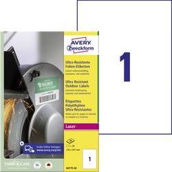 Avery-Zweckform B4775-50 univerzální etikety 210 x 297 mm polyethylenová fólie bílá 50 ks trvalé laserová tiskárna, barevná laserová tiskárna