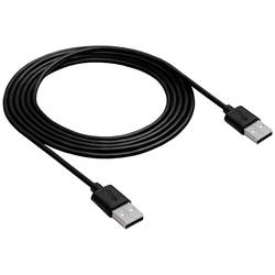 Akyga USB kabel USB 2.0 USB-A zástrčka, USB-A zástrčka 1.80 m černá AK-USB-11