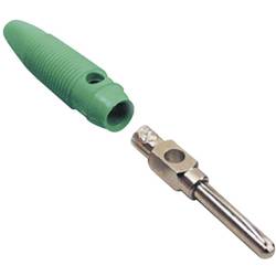 BKL Electronic 072152-P banánkový konektor zástrčka, rovná Ø pin: 4 mm zelená 1 ks