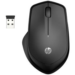 HP 280 drátová myš, bezdrátový, 3 tlačítko, černá