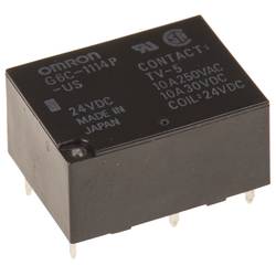 Omron, G6C-1114P-US-DC24 napájecí relé, monostabilní, 1 cívka, 30 V/DC, 10 A, 1 ks