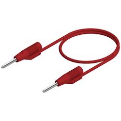 SKS Hirschmann MVL 2/25 rt měřicí kabel zástrčka 2 mm zástrčka 2 mm 25.00 cm červená 1 ks