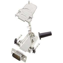 encitech D45ZF09-HDP15-W-K 6355-8064-01 sada D-SUB kolíkové lišty 45 ° Pólů: 15 pájecí kalíšek 1 ks