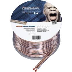 Oehlbach 302 reproduktorový kabel 2 x 4 mm² transparentní 20 m