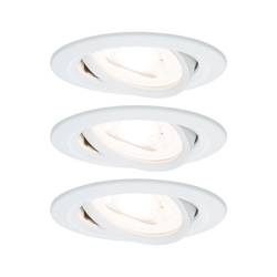 Paulmann 93467 vestavné svítidlo, LED, GU10, 19.5 W, bílá (matná), sada 3 ks
