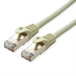 Value 21.99.0849 RJ45 síťové kabely, propojovací kabely CAT 6A S/FTP 90.00 m šedá dvoužilový stíněný, bez halogenů, samozhášecí 1 ks