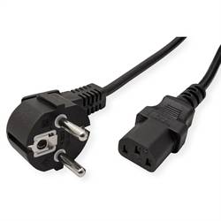 Value 19.99.1018 napájecí kabel černá 1.80 m s ochranným vodičem