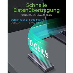 ICY BOX 60509 Pouzdro pro SSD M.2 2230, 2242, 2260, 2280 USB-C™ (USB 3.2 Gen 2)