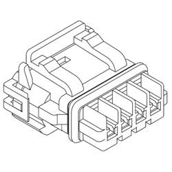 Molex zásuvkový konektor na kabel 2, rozteč 5 mm, 521170241, 1 ks Tray