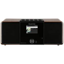 Telestar DIRA S 32i CD 30-320-01 rádio s CD, DAB+, FM, internetové, DLNA, Wi-Fi, USB, CD, Bluetooth, internet, vč. dálkového ovládání, dřevo (tmavé)