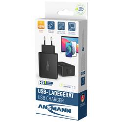 Ansmann Home Charger 247PD USB nabíječka, 1x USB A , 1x USB-C®, 45 W, Dodávka energie, černá