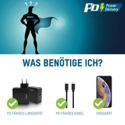 Ansmann Home Charger 247PD USB nabíječka, 1x USB A , 1x USB-C®, 45 W, Dodávka energie, černá