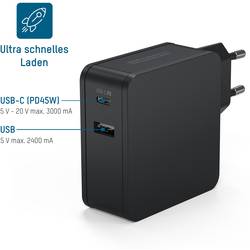 Ansmann Home Charger 247PD USB nabíječka, 1x USB A , 1x USB-C®, 45 W, Dodávka energie, černá
