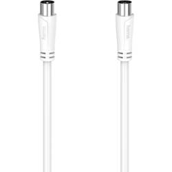 Hama antény, SAT kabel [1x koaxiální zástrčka - 1x koaxiální zásuvka] 0.75 m bílá