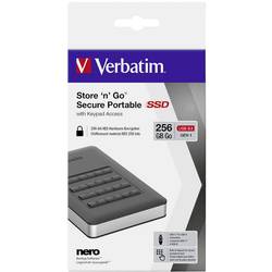 Verbatim Store n Go Secure Portable SSD 256 GB, externí SSD disk, USB 3.2 (Gen 2) , černá