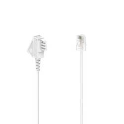 Hama DSL kabel [1x telefonní zástrčka TAE-F - 1x RJ45 zástrčka 8p2c] 6 m bílá