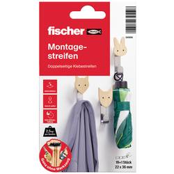 Fischer 545956 oboustranně lepicí podložky 19 ks