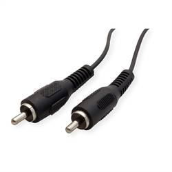 Value cinch audio kabel [1x cinch zástrčka - 1x cinch zástrčka] 2.50 m černá