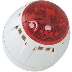 ComPro kombinované signalizační zařízení LED Chiasso Razor červená zábleskové světlo, stálý tón 12 V/DC, 24 V/DC 100 dB