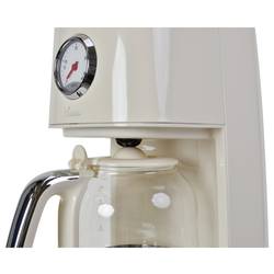 BiKitchen nostalgia 150 kávovar krémově bílá (lesklá) připraví šálků najednou=12 skleněná konvice, funkce uchování teploty