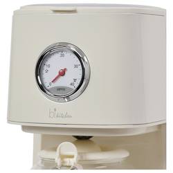 BiKitchen nostalgia 150 kávovar krémově bílá (lesklá) připraví šálků najednou=12 skleněná konvice, funkce uchování teploty